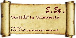 Skultéty Szimonetta névjegykártya